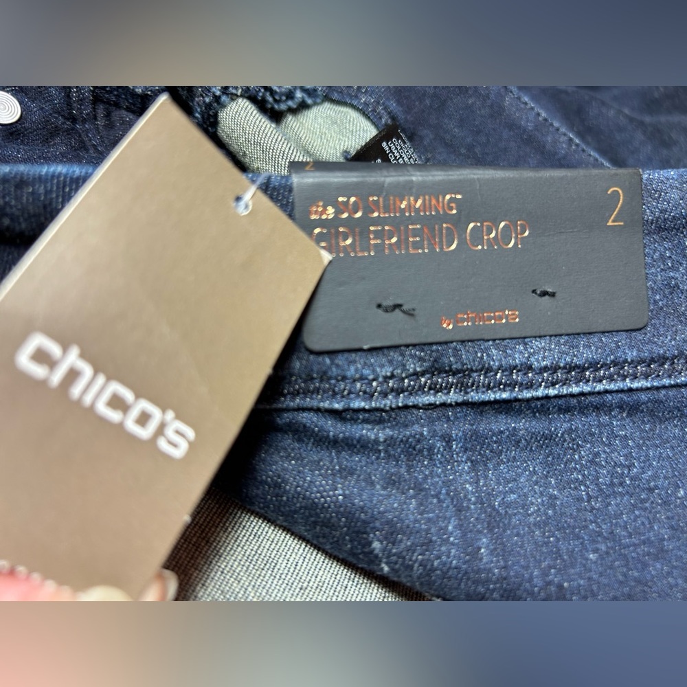Chicos slimming boyfriend cropped jeans